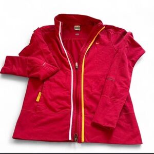 Nike Hot Pink Full-Zip Jacket with Yellow Accent
